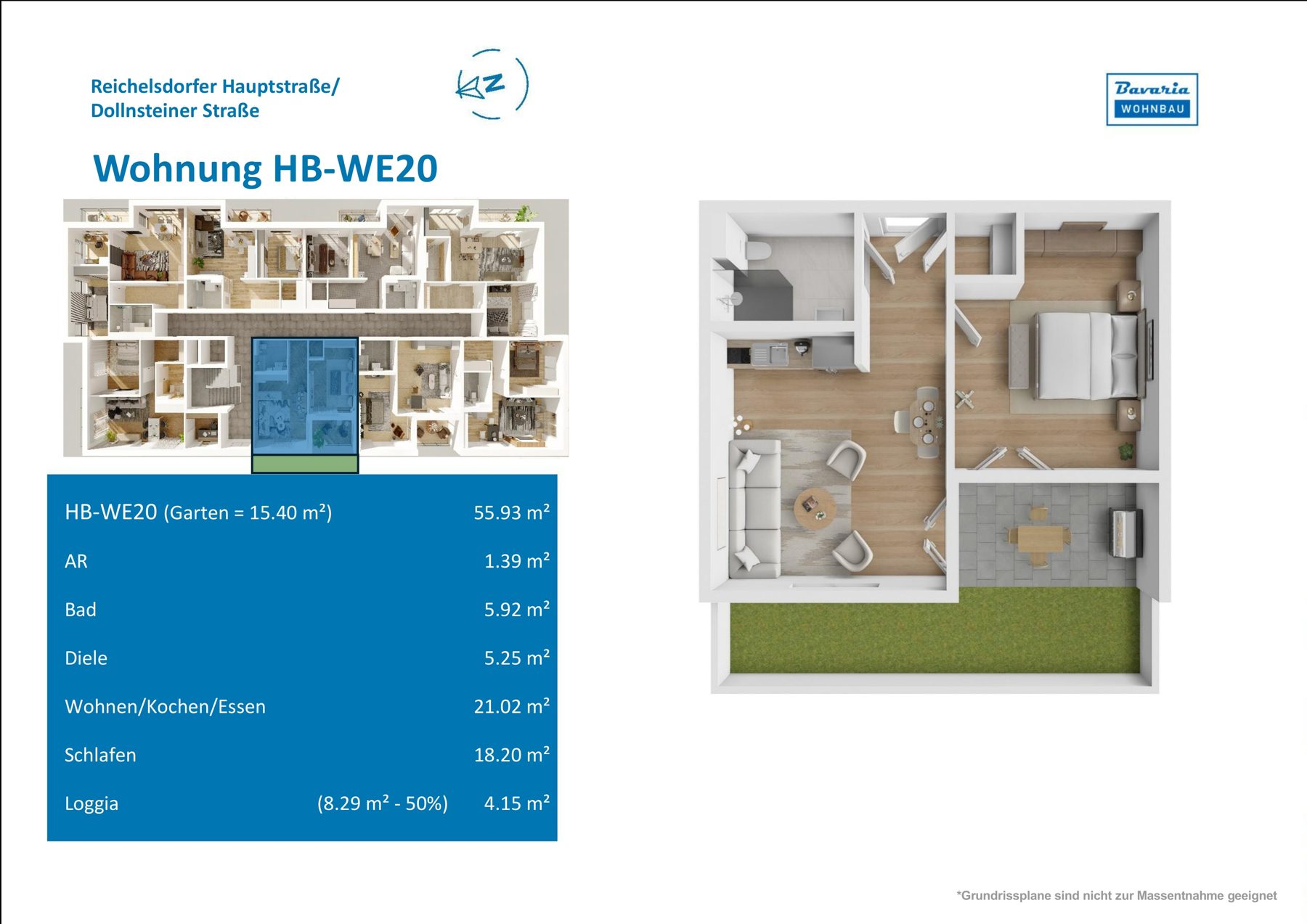 Grundriss Haus B · WE 20, Erdgeschoss