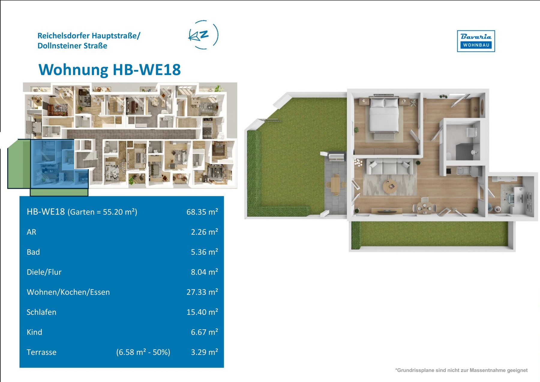 Grundriss Haus B · WE 18, Erdgeschoss