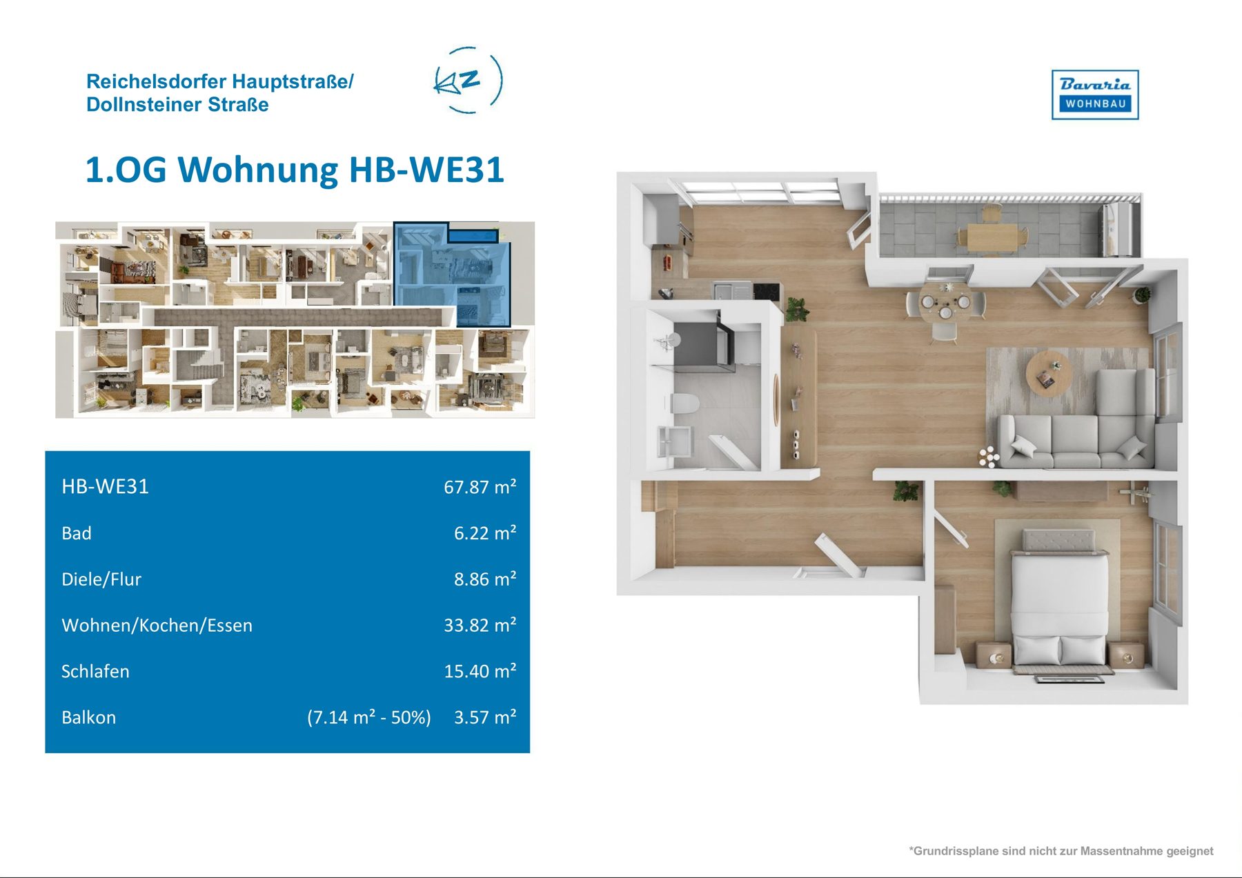 Grundriss Haus B · WE 31, 1. Obergeschoss