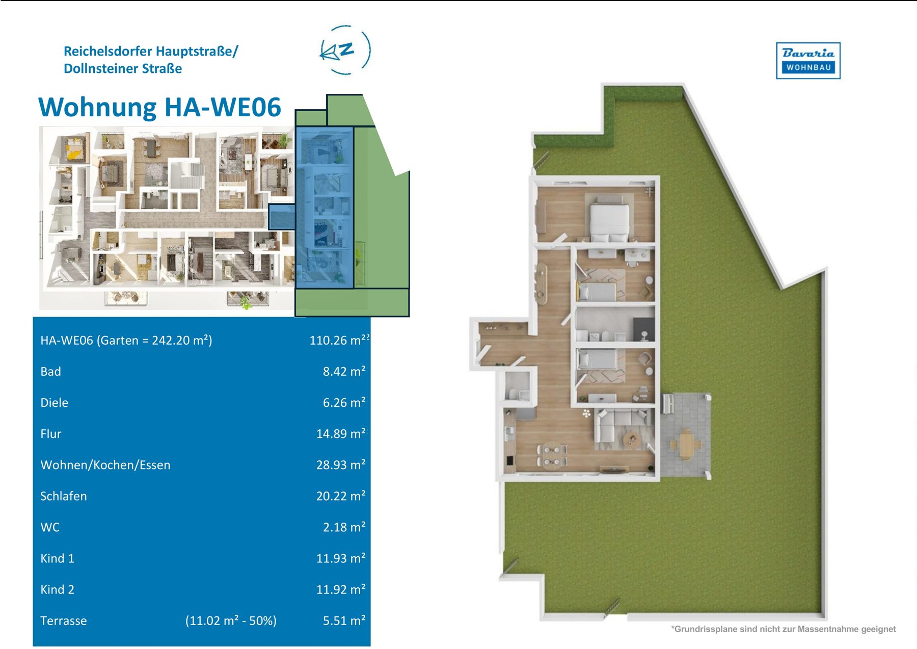 Grundriss Haus A · WE 06, Erdgeschoss