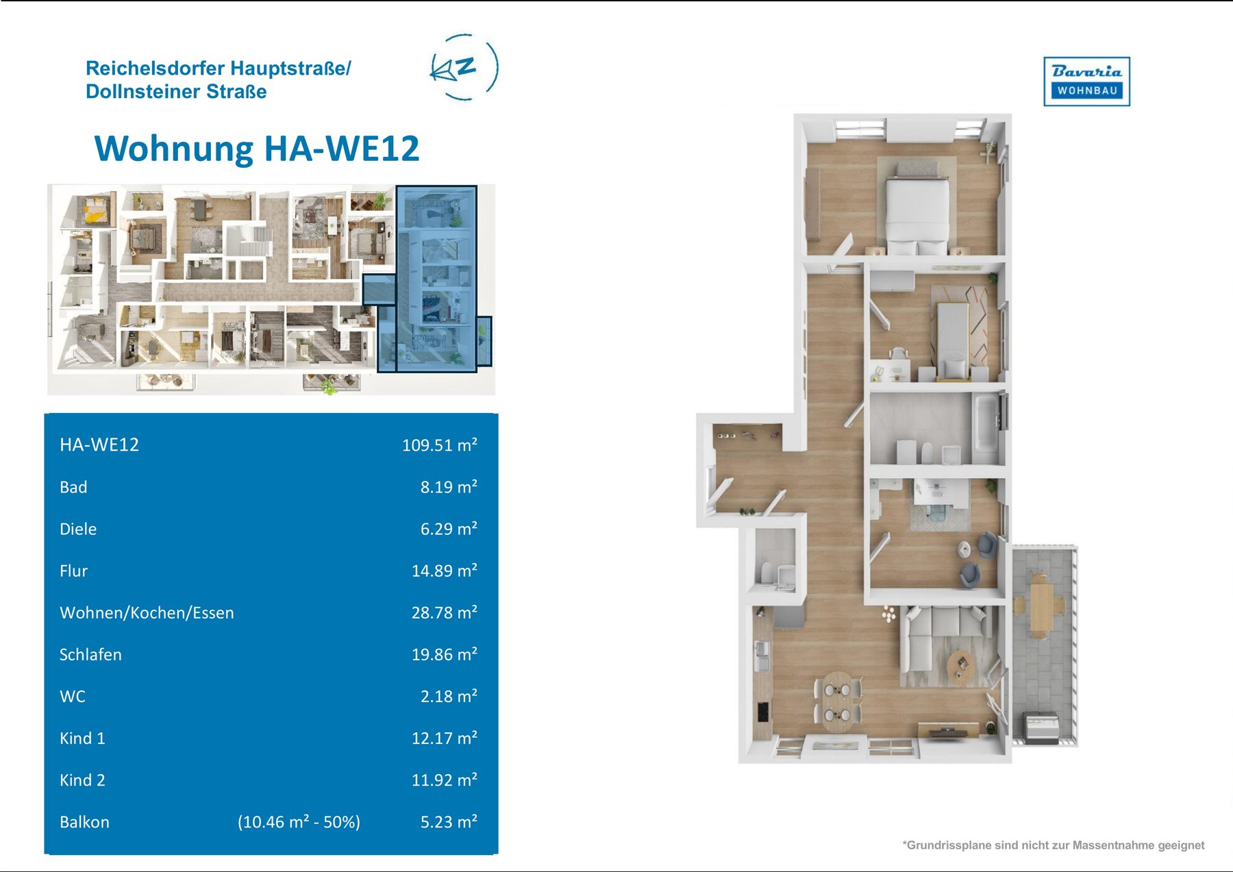 Grundriss Haus A · WE 12, 1. Obergeschoss