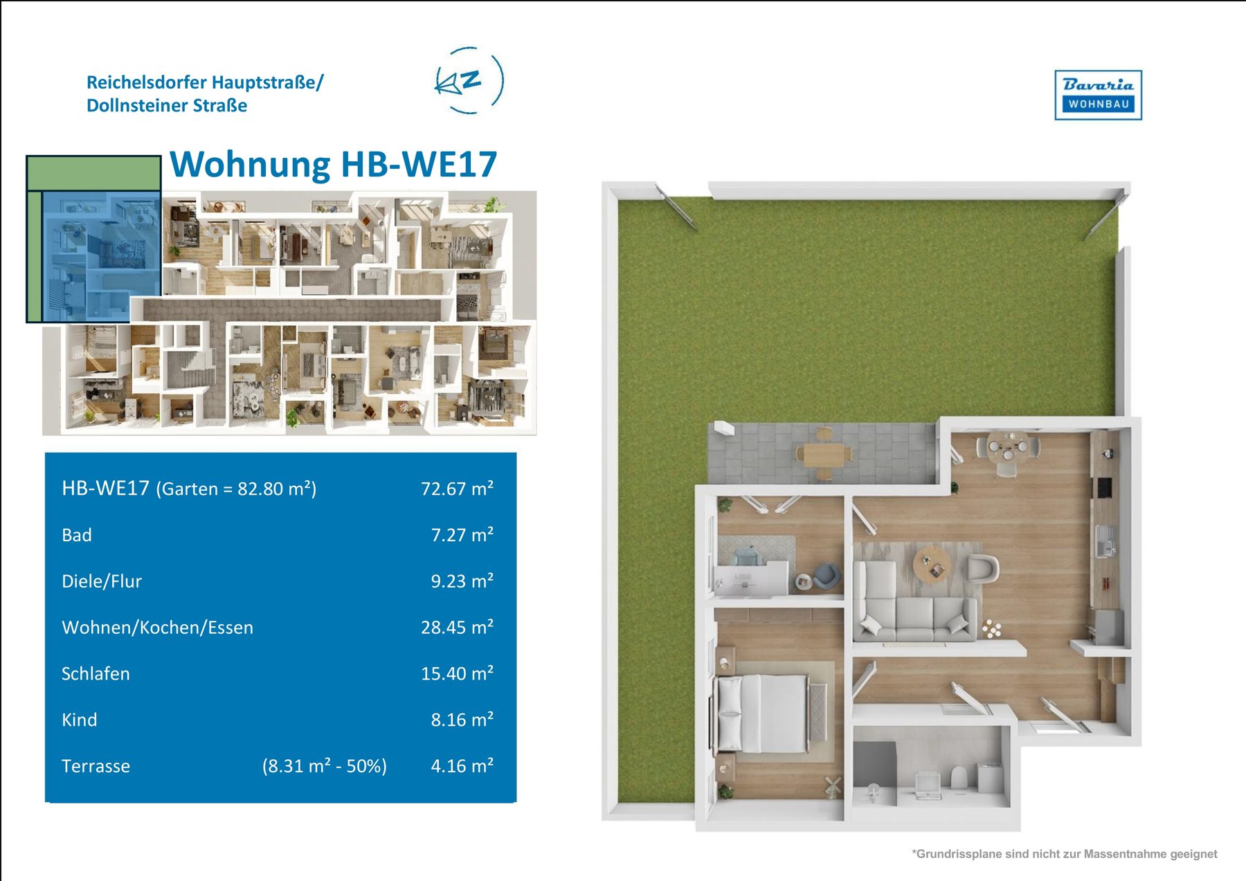 Grundriss Haus B · WE 17, Erdgeschoss