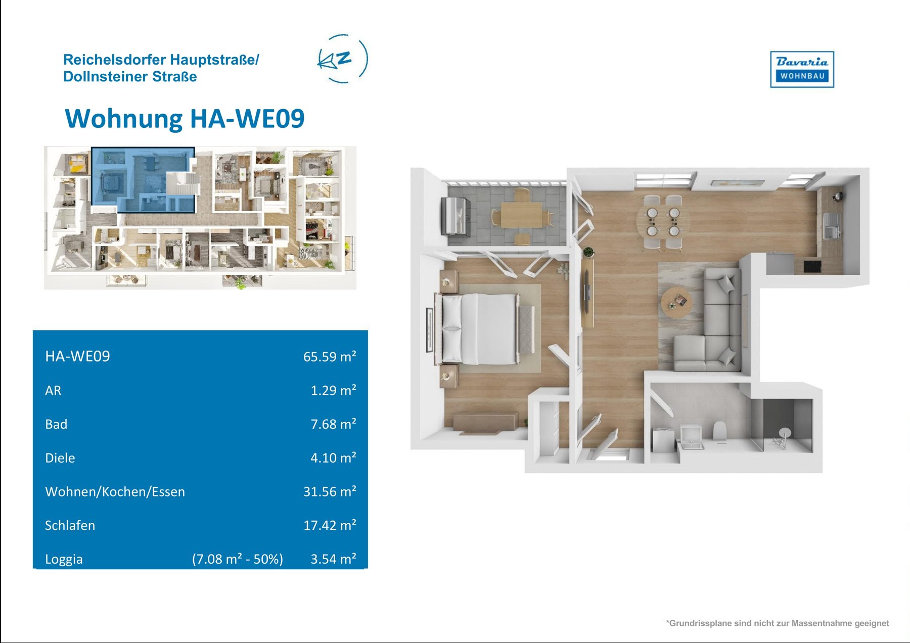 Grundriss Haus A · WE 09, 1. Obergeschoss
