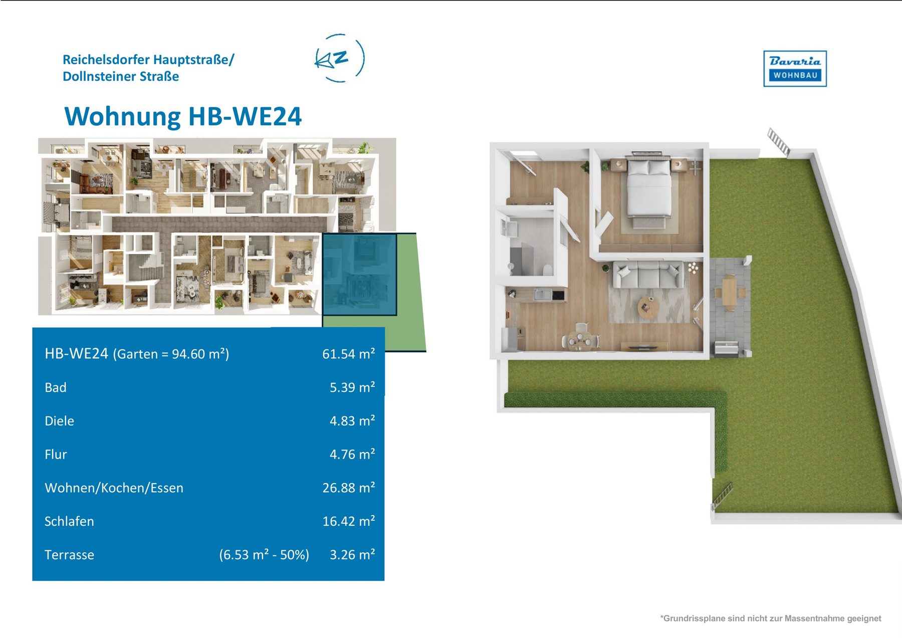 Grundriss Haus B · WE 24, Erdgeschoss