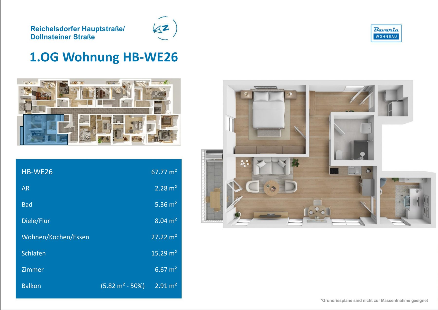 Grundriss Haus B · WE 26, 1. Obergeschoss