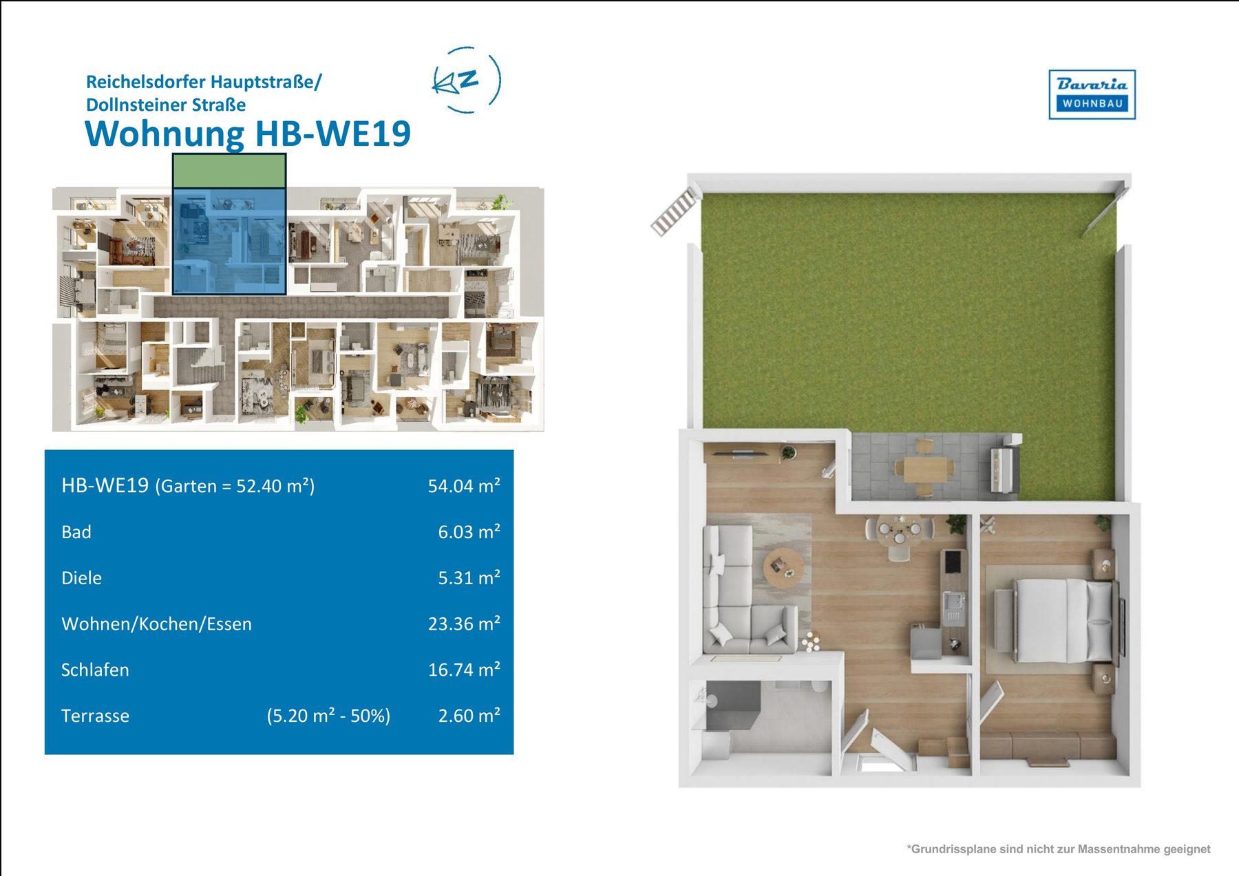 Grundriss Haus B · WE 19, Erdgeschoss