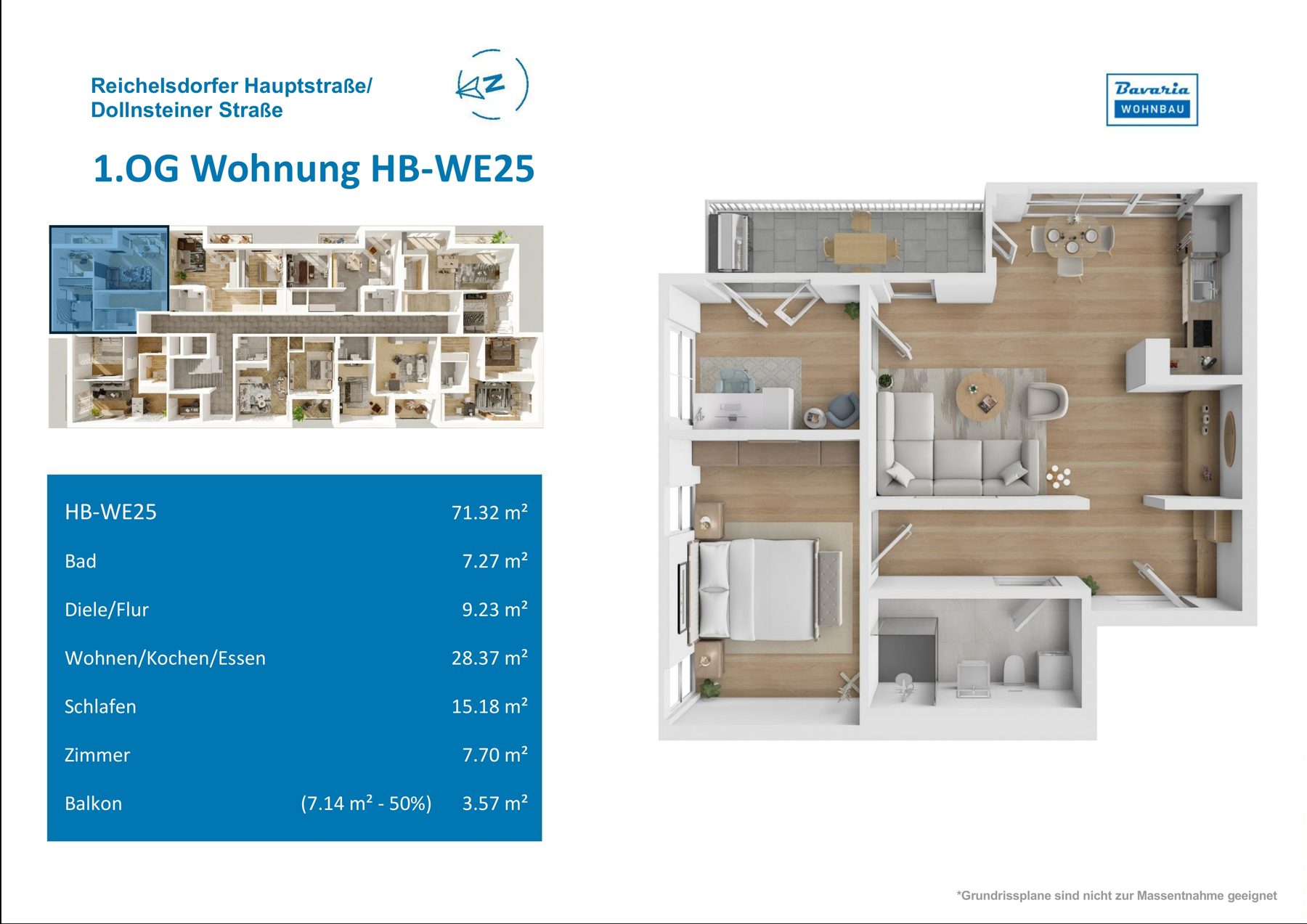 Grundriss Haus B · WE 25, 1. Obergeschoss