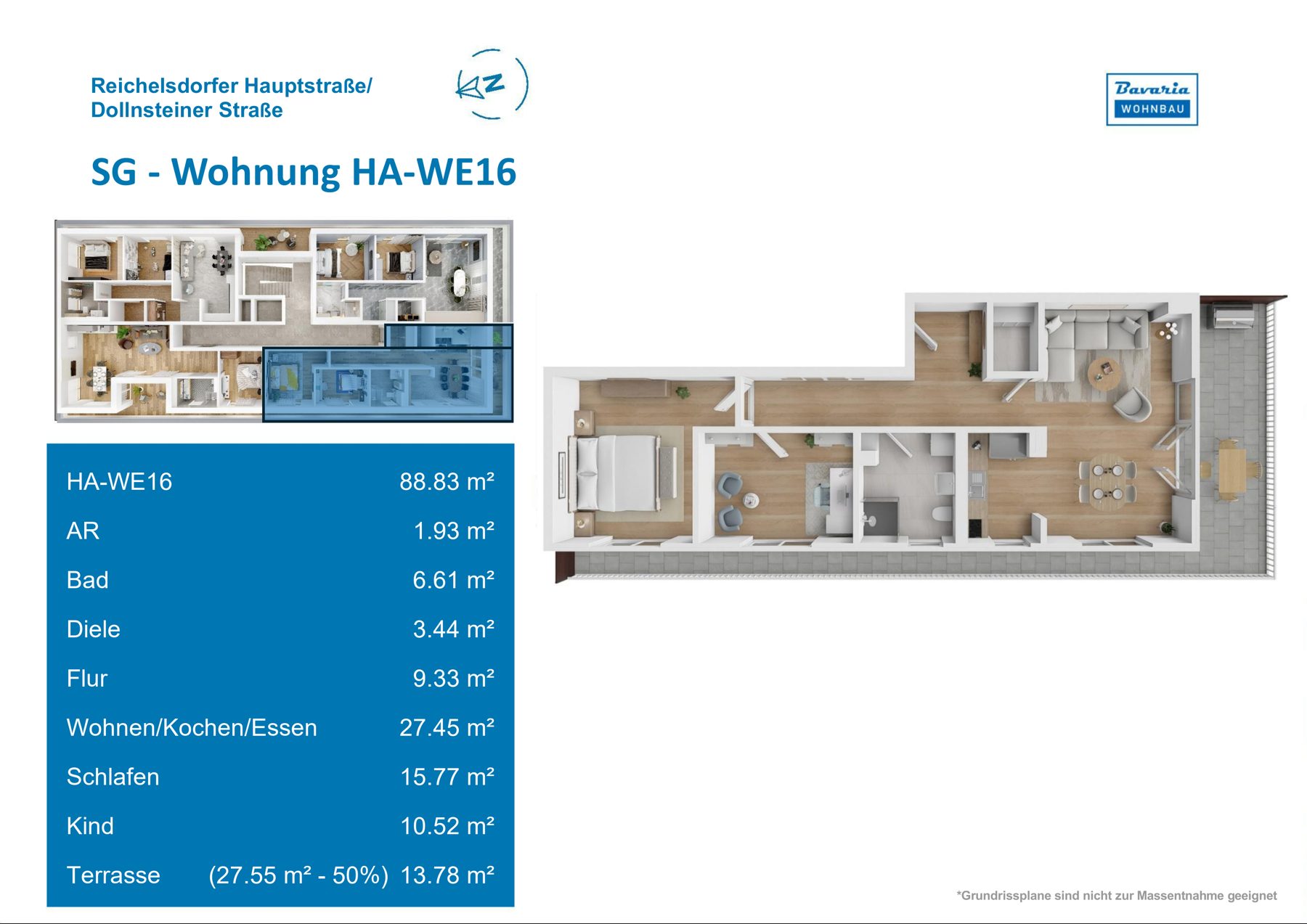 Grundriss Haus A · WE 16, Penthouse
