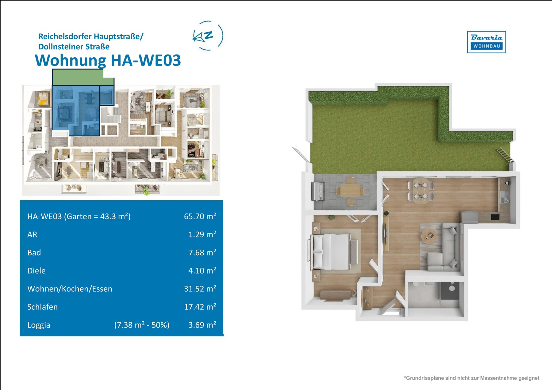 Grundriss Haus A · WE 03, Erdgeschoss
