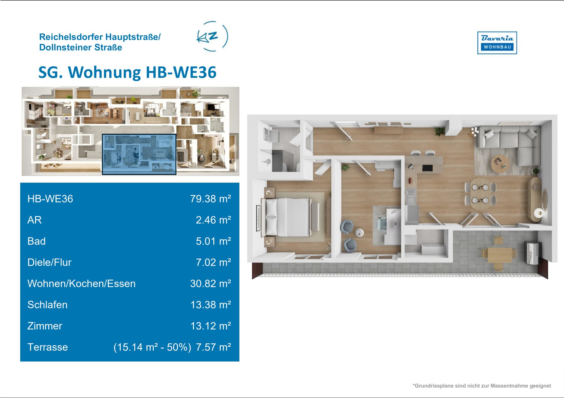 Grundriss Haus B · WE 36, Penthouse